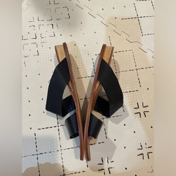 Dolce Vita Paci Faux Leather Wedge Strap Sandals, Black, 8M - Picture 3 of 6